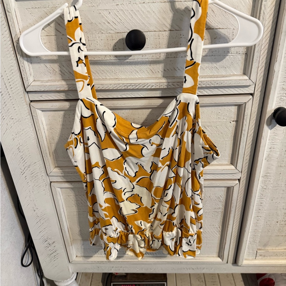 Floral Yellow Women's Top